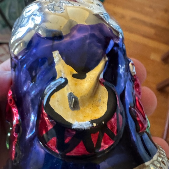 Vintage Mercury Glass Christmas Bell 6" Shiney, Colorful, China Set of 3 - Picture 11 of 16